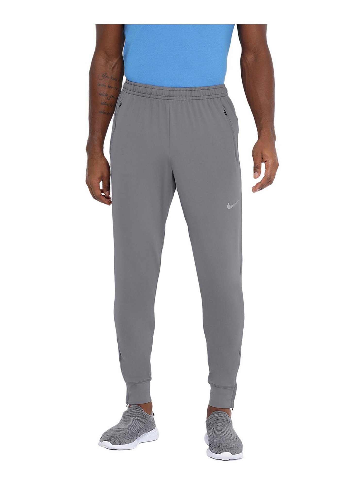 Nike Grey Polyester Trackpants