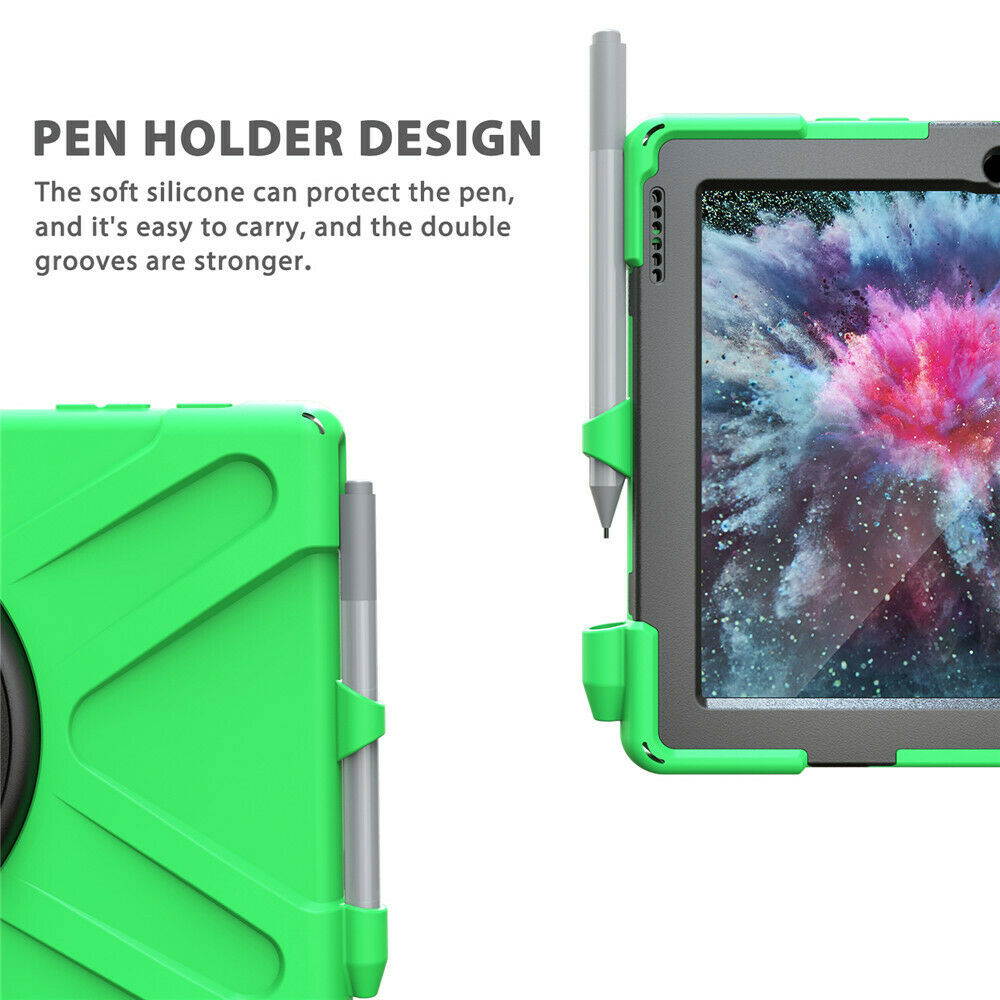 Werleo Surface Pro 6 Case Surface Pro Case 2017 Heavy Duty Full-Body Rugged Protective Case Cover with Kickstand Hand Strap for Microsoft Surface Pro 6 2018 / Surface Pro 5 2017 / Surface Pro 4 2015