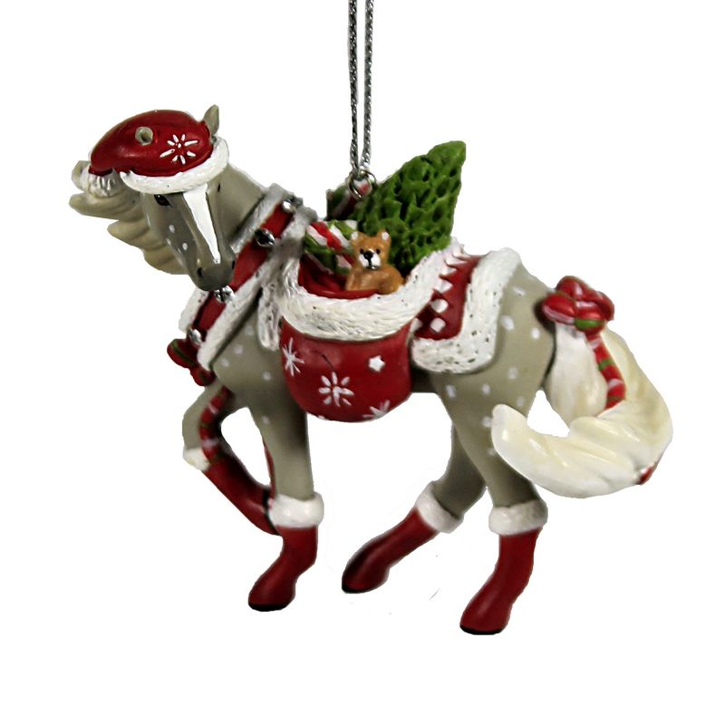 Trail Of Painted Ponies 2.5" Santa's Little Helper Ornament Christmas  -  Tree Ornaments