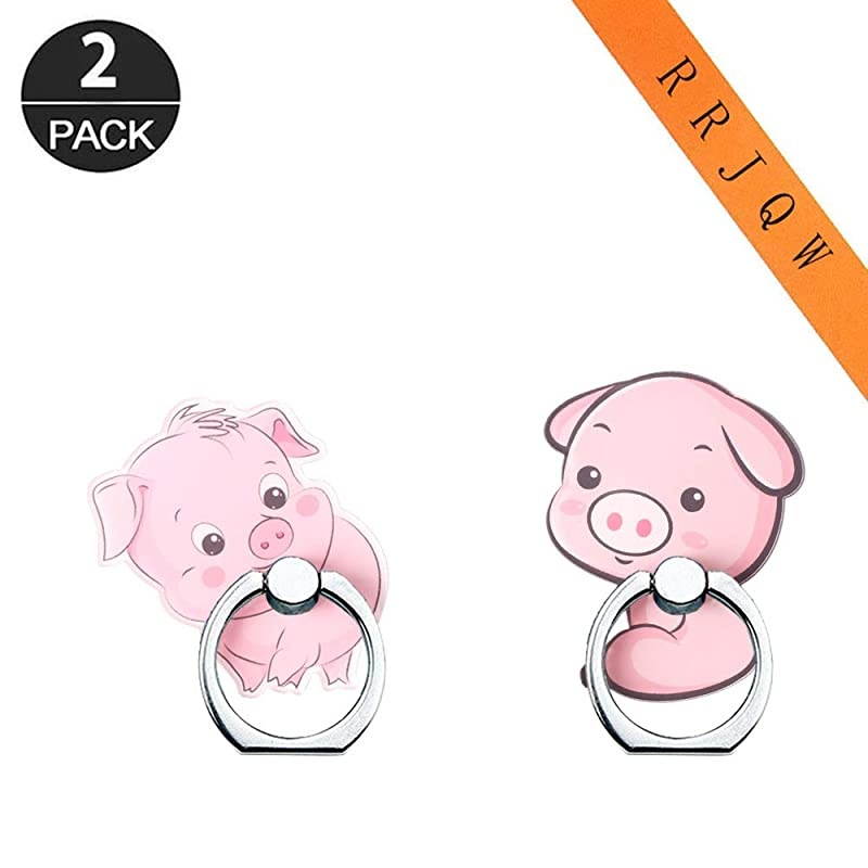 Ring Holder Stand,Pig Ring Stand Holder 360 Rotation Finger Ring Grip Stand for Cellphones,Smartphones and Tablets