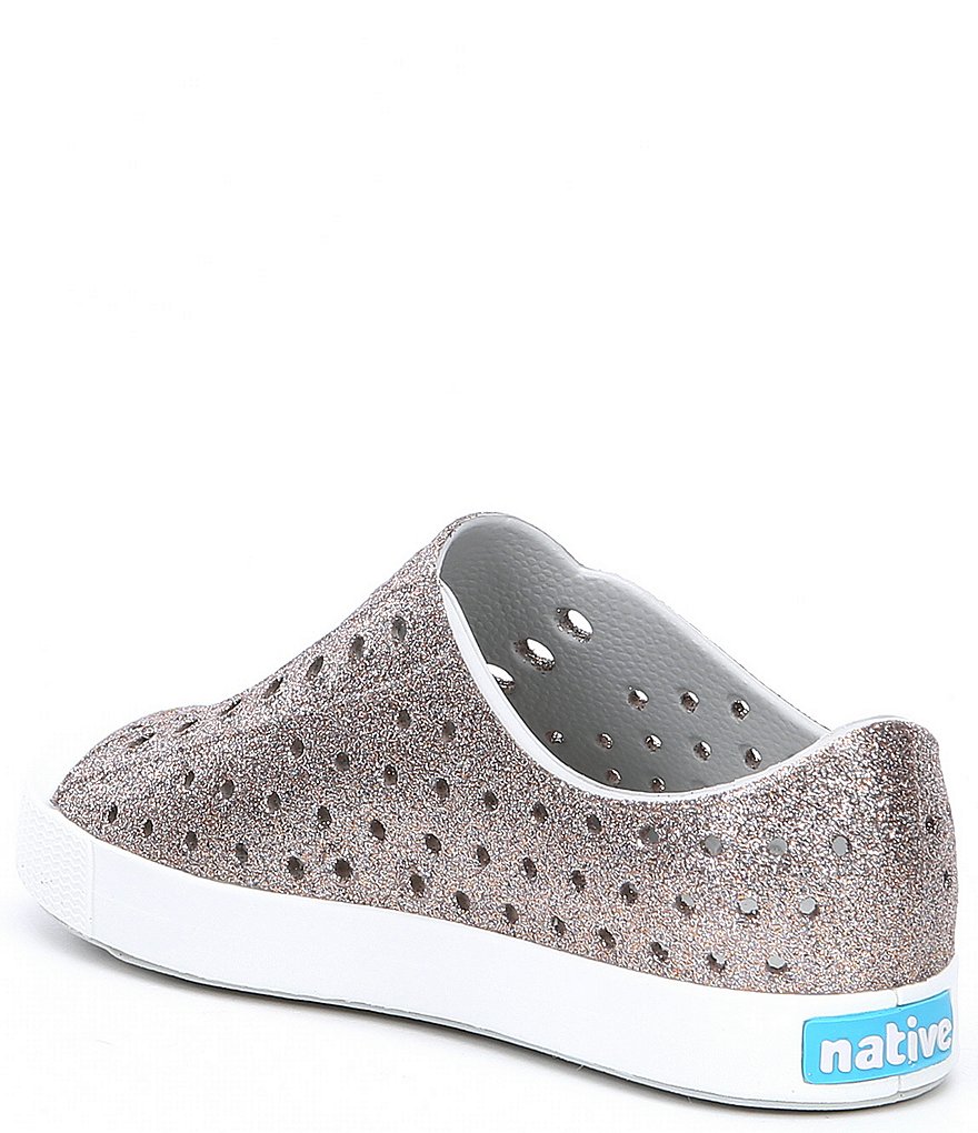 Native Girls' Jefferson Bling Glitter Slip-On Sneakers (Infant)