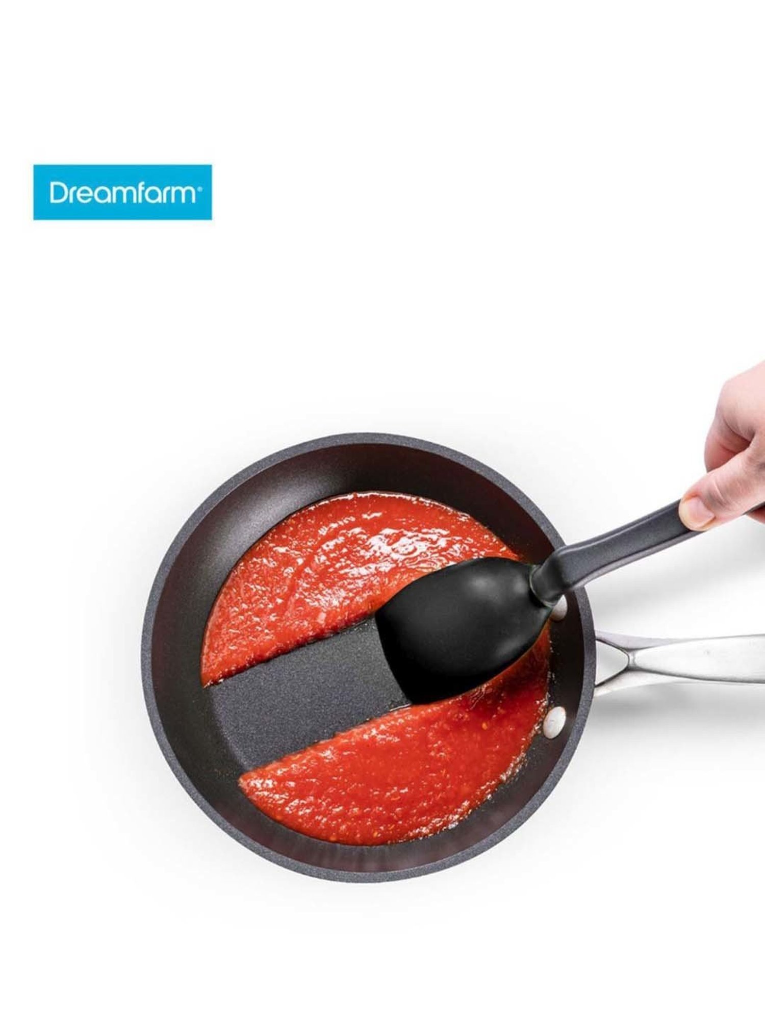 Dreamfarm Black Medium Sit Up Scraping Supoon