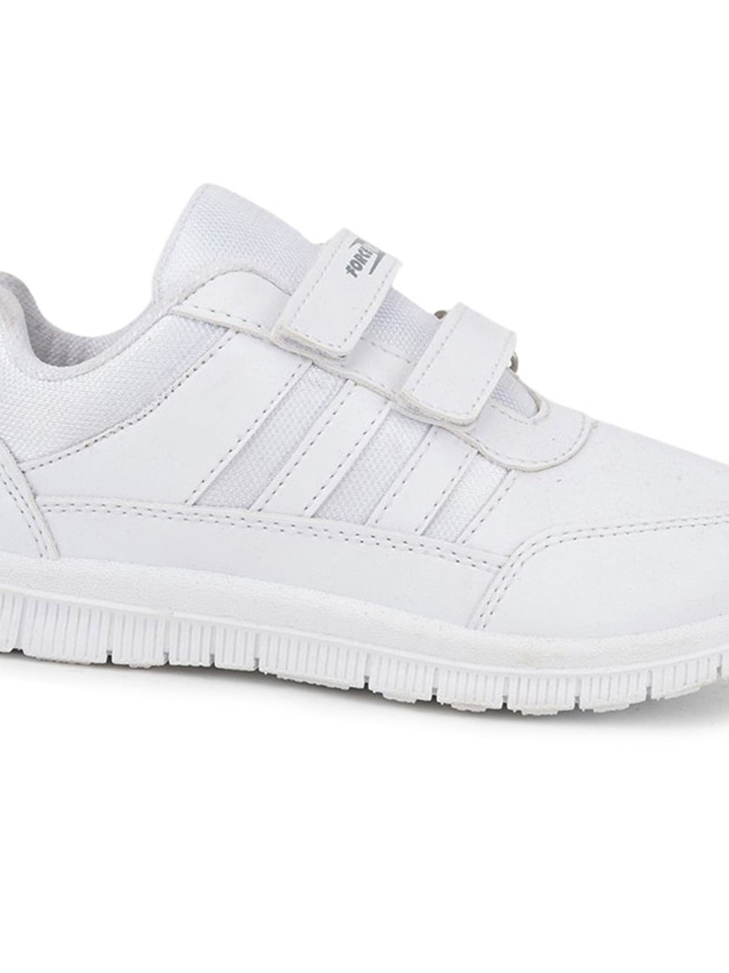 Force 10 GOLA-03 by Liberty Kids White Velcro Shoes