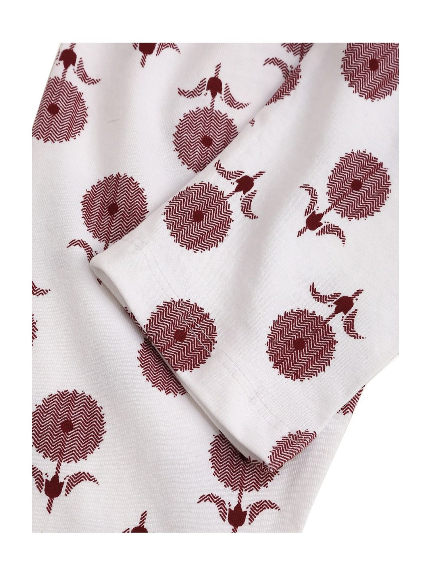 Kids Craft Maroon Cotton Printed T-Shirt & Pants