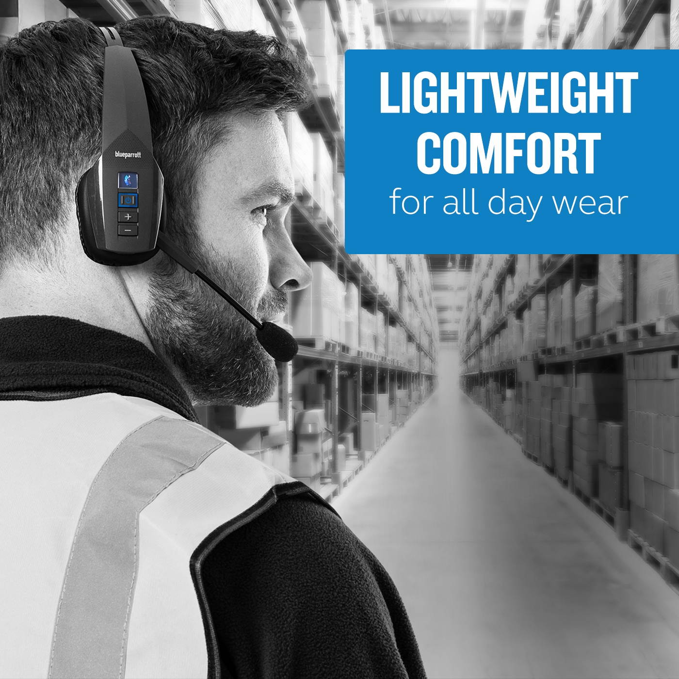 BlueParrott B350-XT Wireless On-Ear Headset - Black