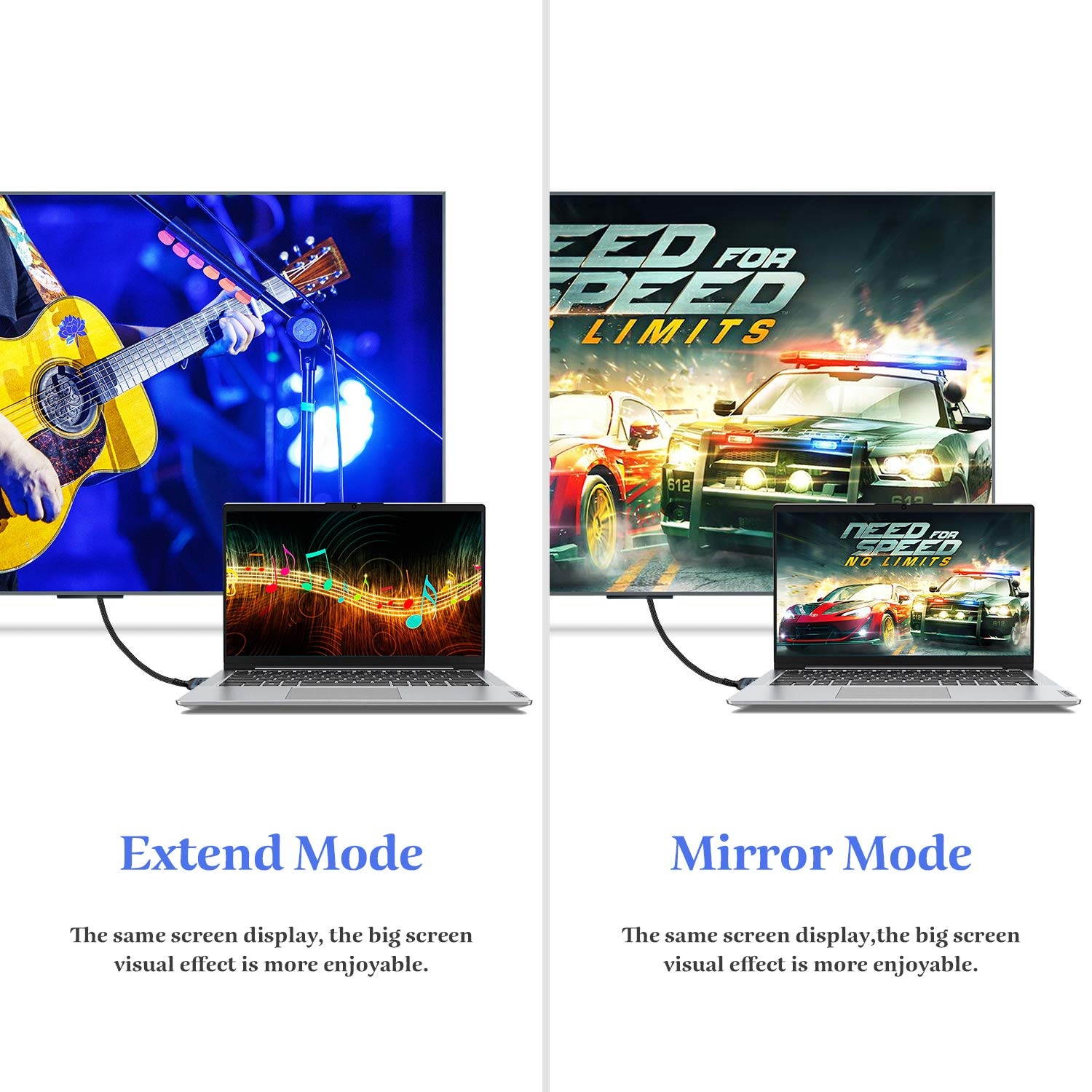 10Ft DisplayPort CableKableRika 4K DP Cable Nylon Braided -(4K@60Hz 2k@144Hz) Ultra High Speed DisplayPort to DisplayPort Cable for Laptop PC TV etc- Gaming Monitor Cable-Grey