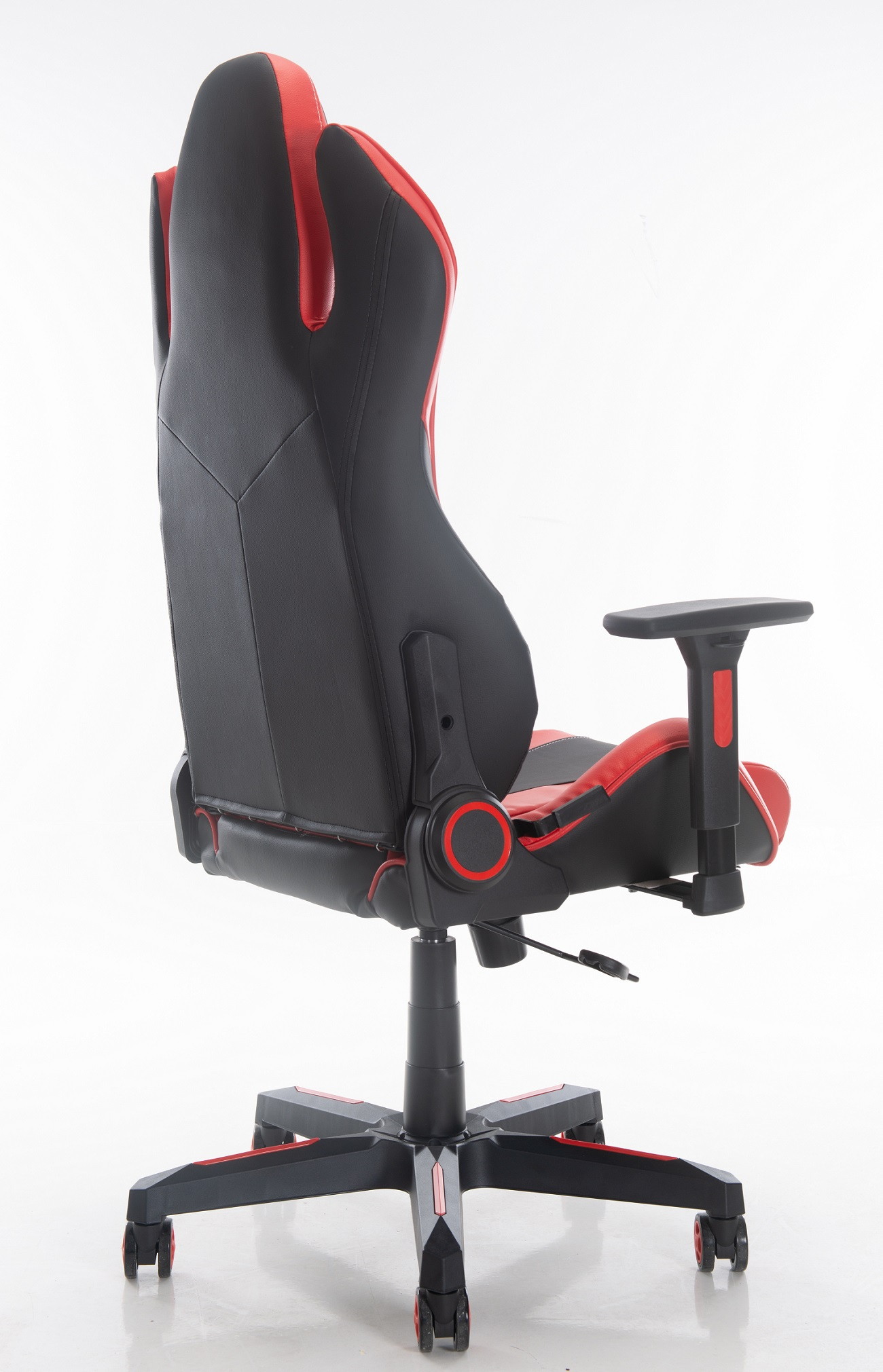 ViscoLogic Cayenne M6 Ergonomic High-Back, 2D Armrest, Reclining Sports Styled Home Office Swivel PC Racing Gaming Chair (Black & Red)