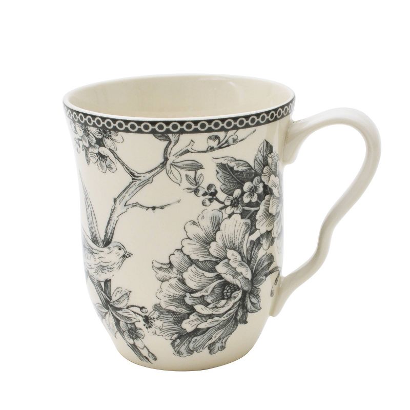 16pc Porcelain Adelaide Square Dinnerware Set Gray - 222 Fifth