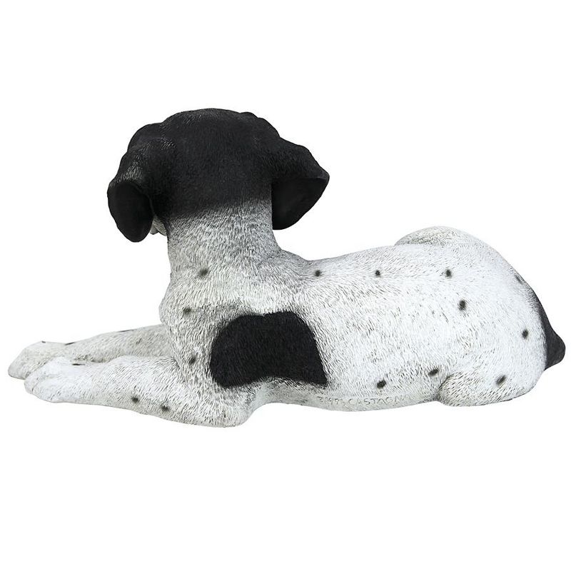 Design Toscano Black & White Pointer Puppy Dog Statue - White