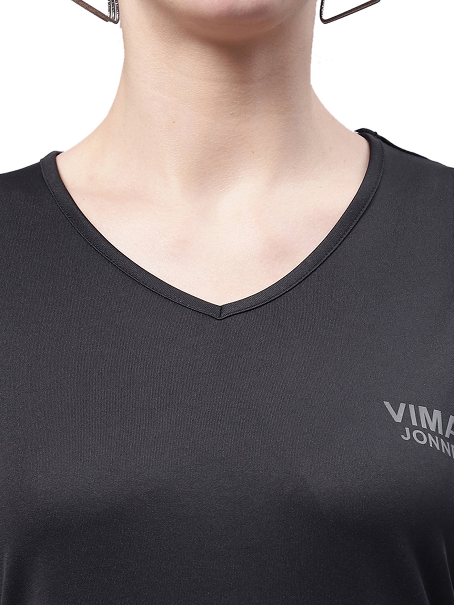 Vimal Jonney Black T-Shirt With Shorts