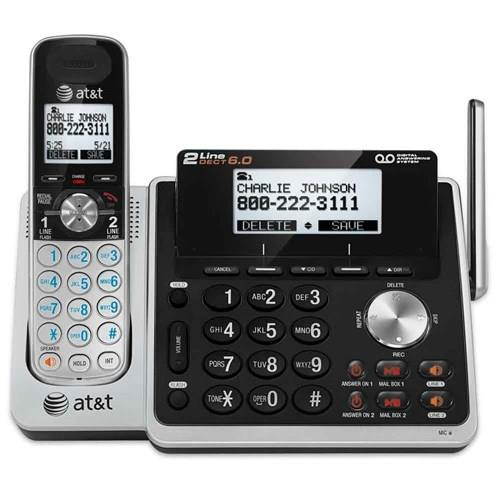 AT&T TL88102 + (5) TL88002 Digital Answering System w/ Trilingual Menu Support