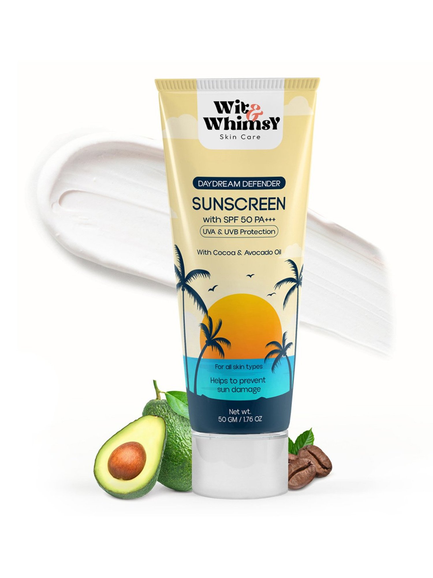 Wit & Whimsy Daydream Defender Suncreen with SPF 50 PA+++ - 50 gm