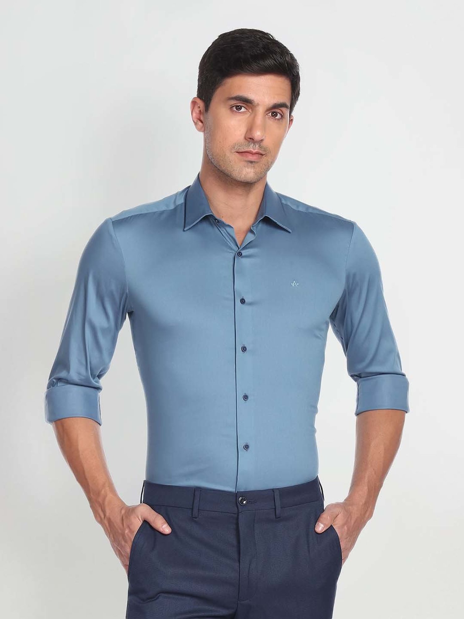 Arrow New York Blue Slim Fit Shirt