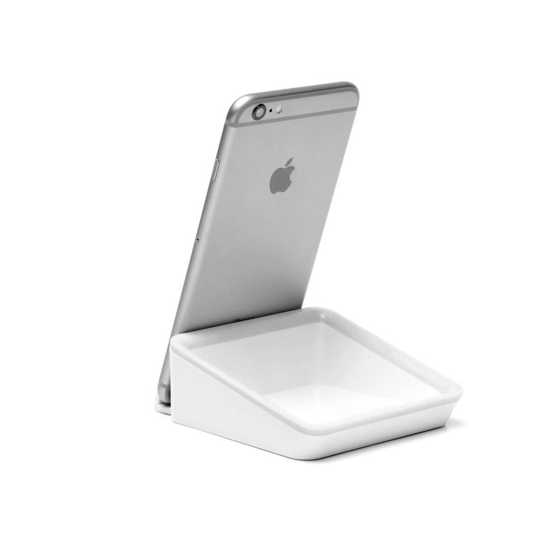 Casa Phone Stand and Valet White - BlueLounge