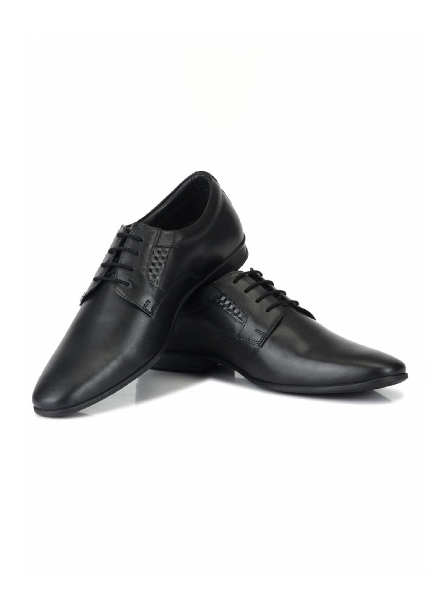 ID Men's Black Derby Shoes