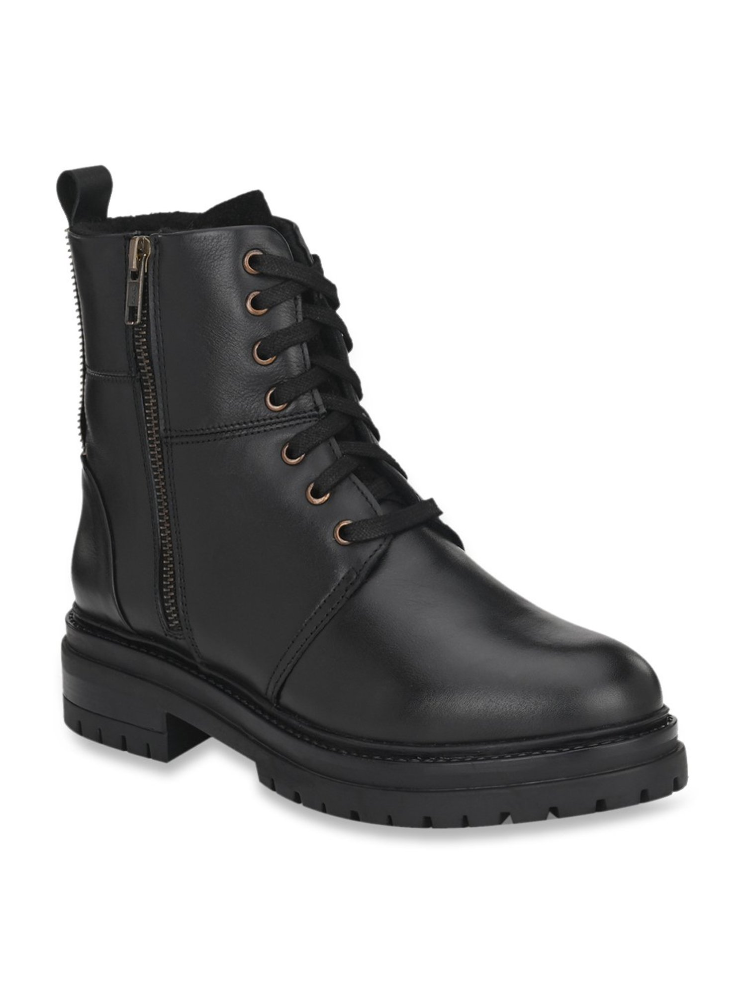 Delize Women's Black Derby Boots