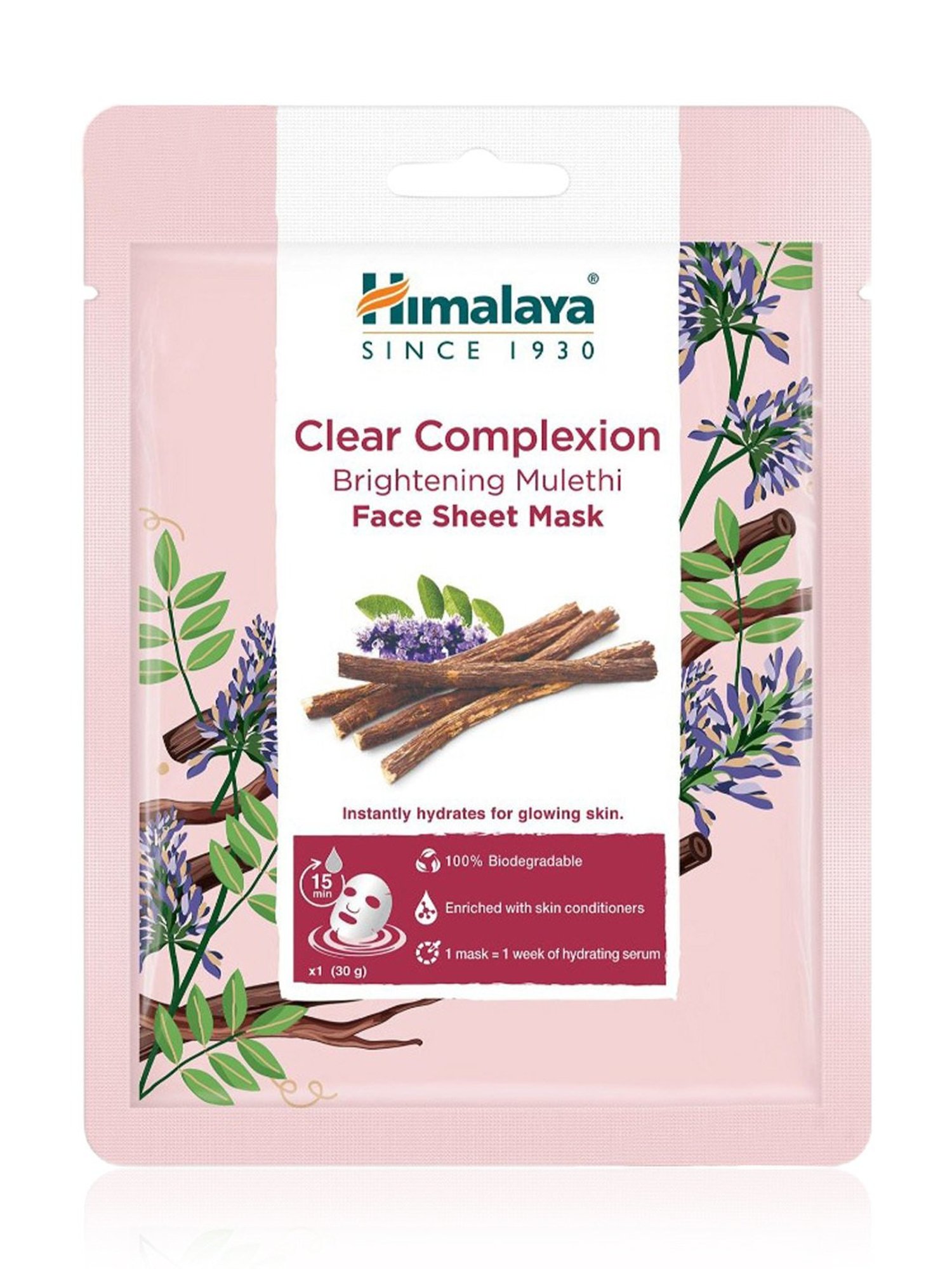 Himalaya Clear Complexion Brightening Mulethi Face Sheet Mask