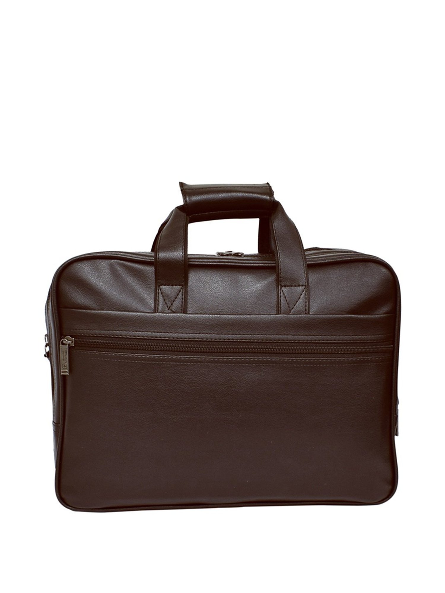 Swiss Military Brown Polyester Medium Messenger Handbag