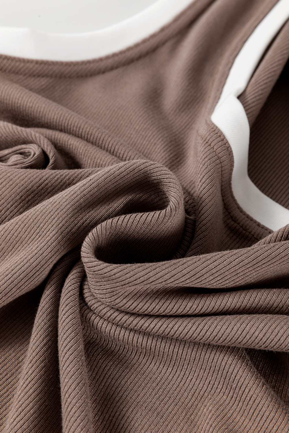 Pink Casual Solid Color Crew Neck Tank Top