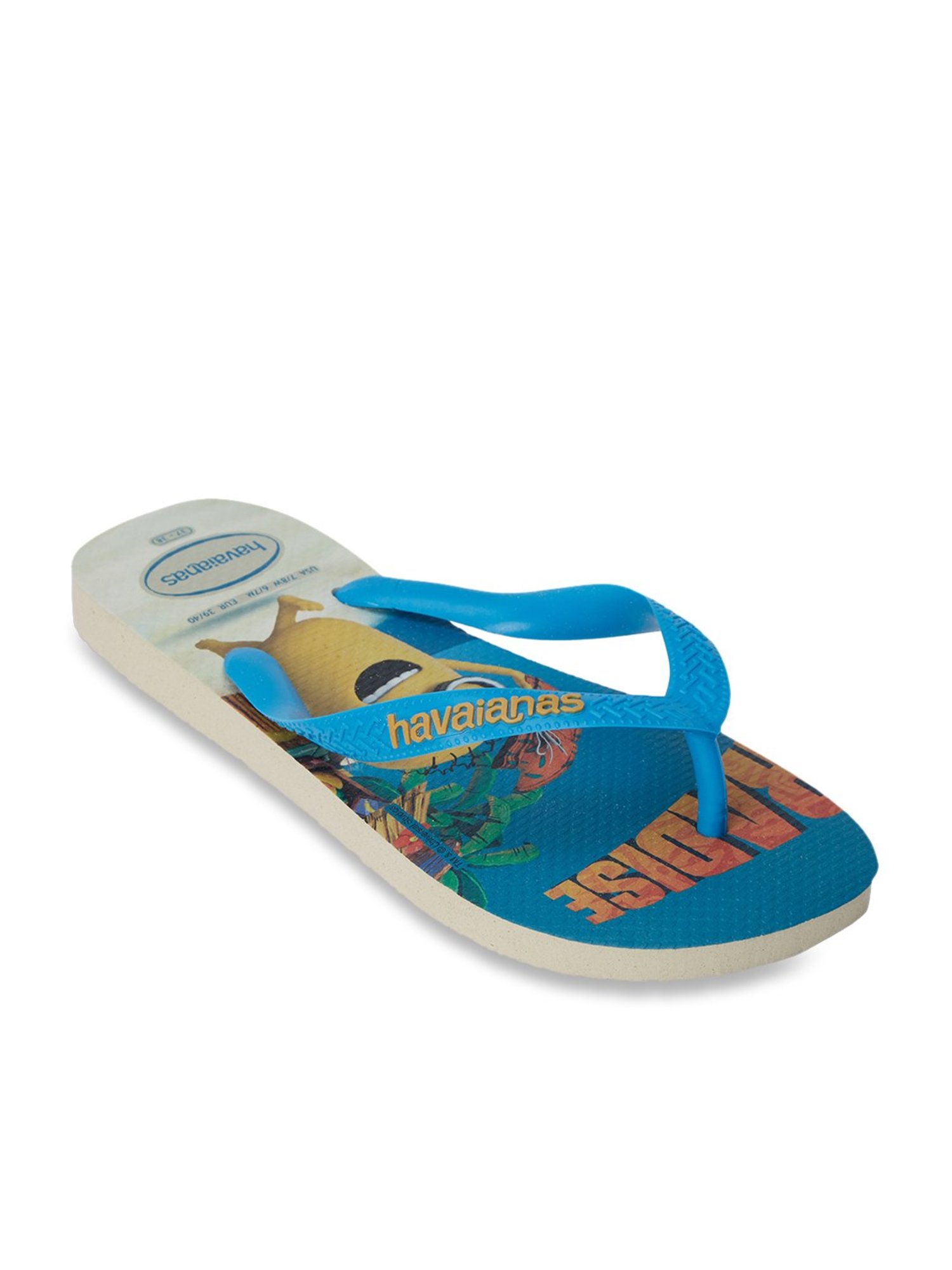 Havaianas Kids Minions Blue & Yellow Flip Flops