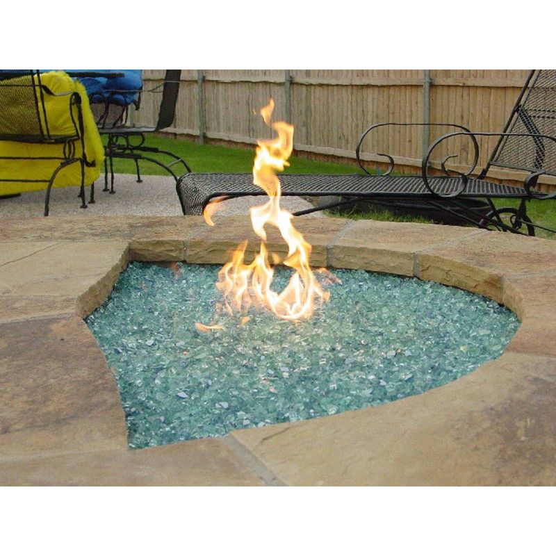 Recycled Fire Pit Fire Glass - Misty Blue - AZ Patio Heaters