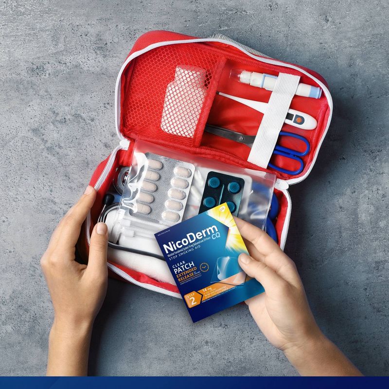 NicoDerm CQ Stop Smoking Aid Clear Patches Step 2 - 14ct