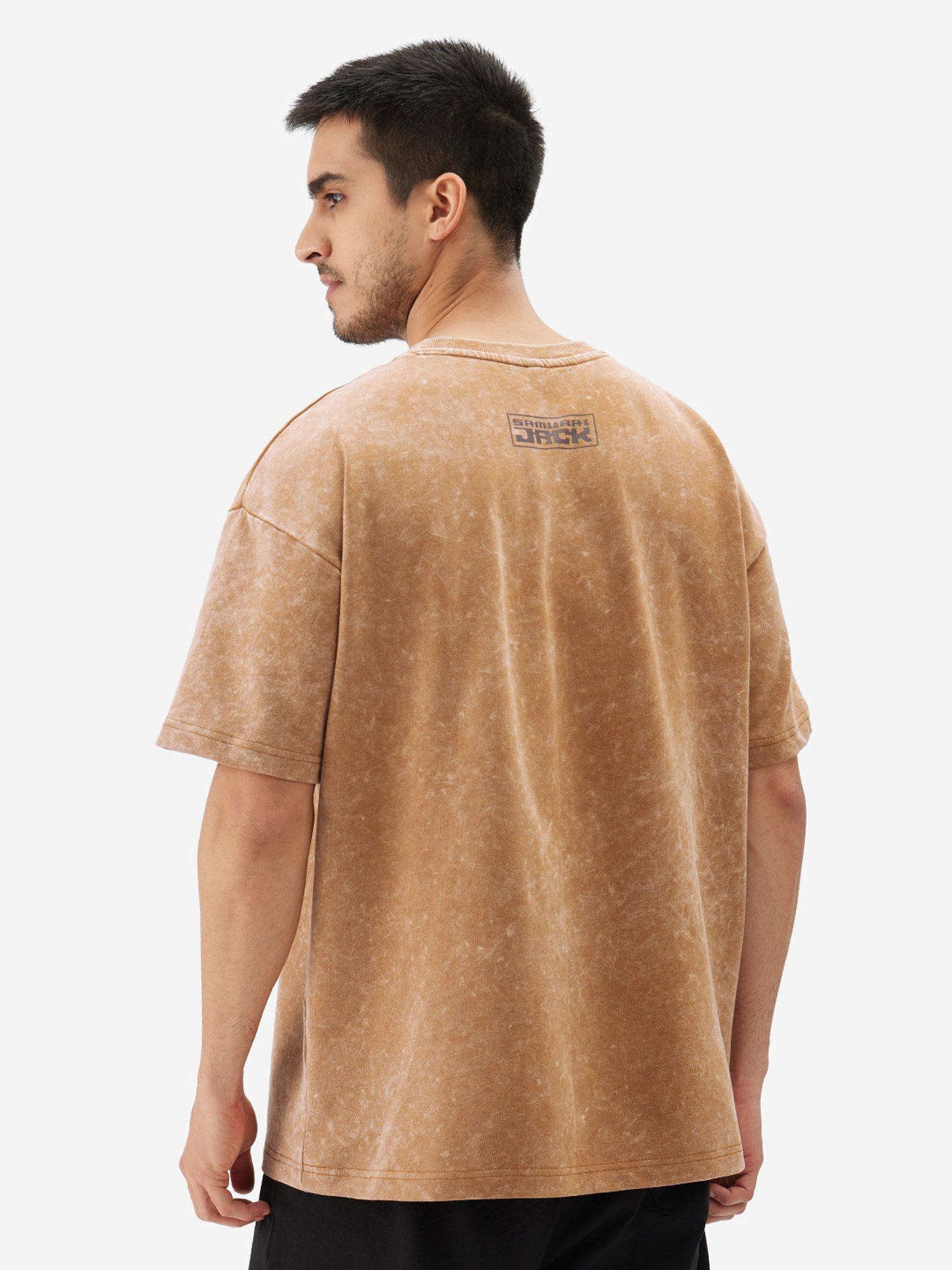 The Souled Store Samurai Jack: Blade Brown Oversized T-Shirt