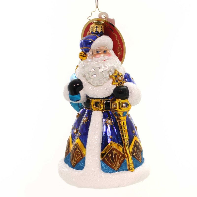 Christopher Radko 6.25" Mixed Bag Santa Royal  -  Tree Ornaments