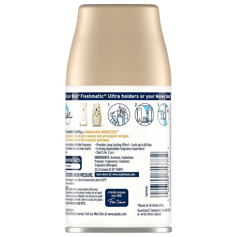 Glade Hawaiian Breeze Automatic Spray Refill - 6.2oz