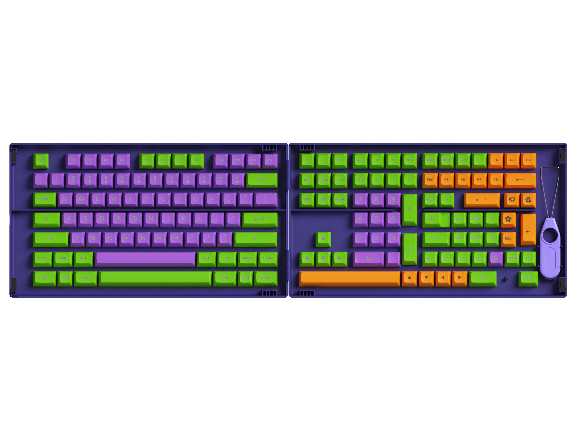 Akko Carbon Retro 158-Key ASA Profile PBT Double-Shot Full Keycap Set for Mechanical Keyboards with Collection Box