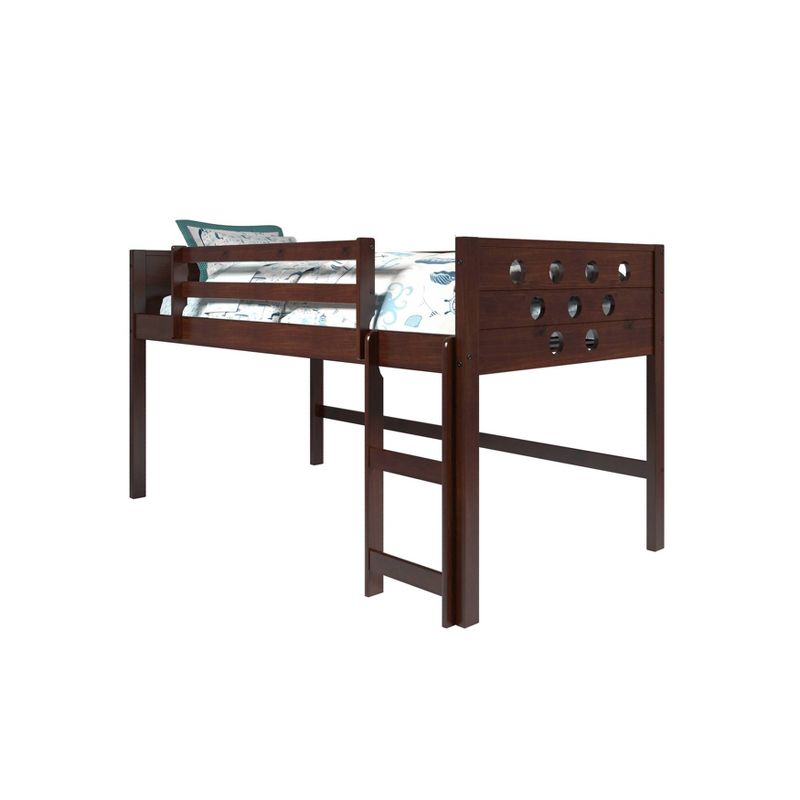 Twin Circles Low Loft Bed Cappuccino - Donco Kids