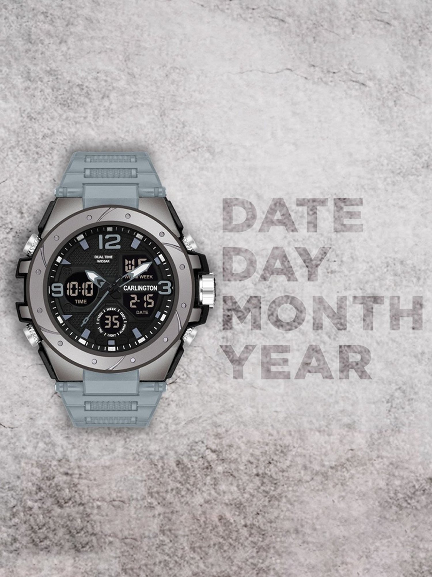 Carlington Endurance 9105 Grey Chronograph Watch for Men