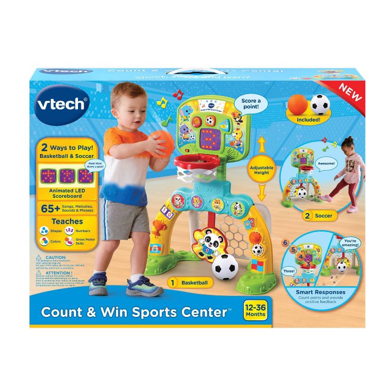 VTech Count & Win Sports Center with Basketball and Soccer Ball