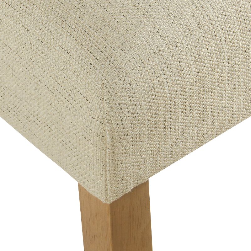 Marin Curved Back Dining Chair Stain Resistant Textured Linen - HomePop