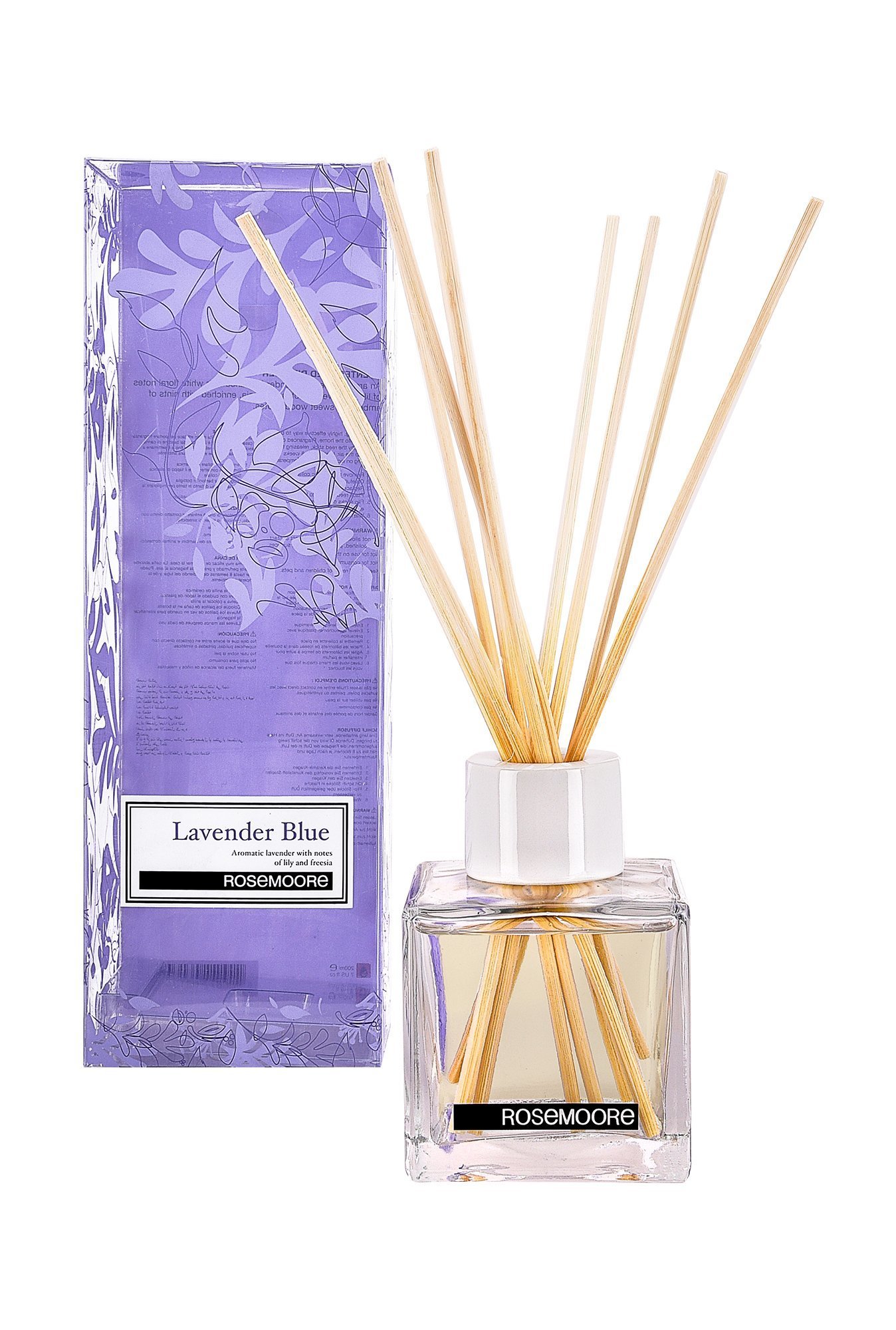 Rosemoore Lavender Blue Aroma Oil with Reed Sticks - 200 ml
