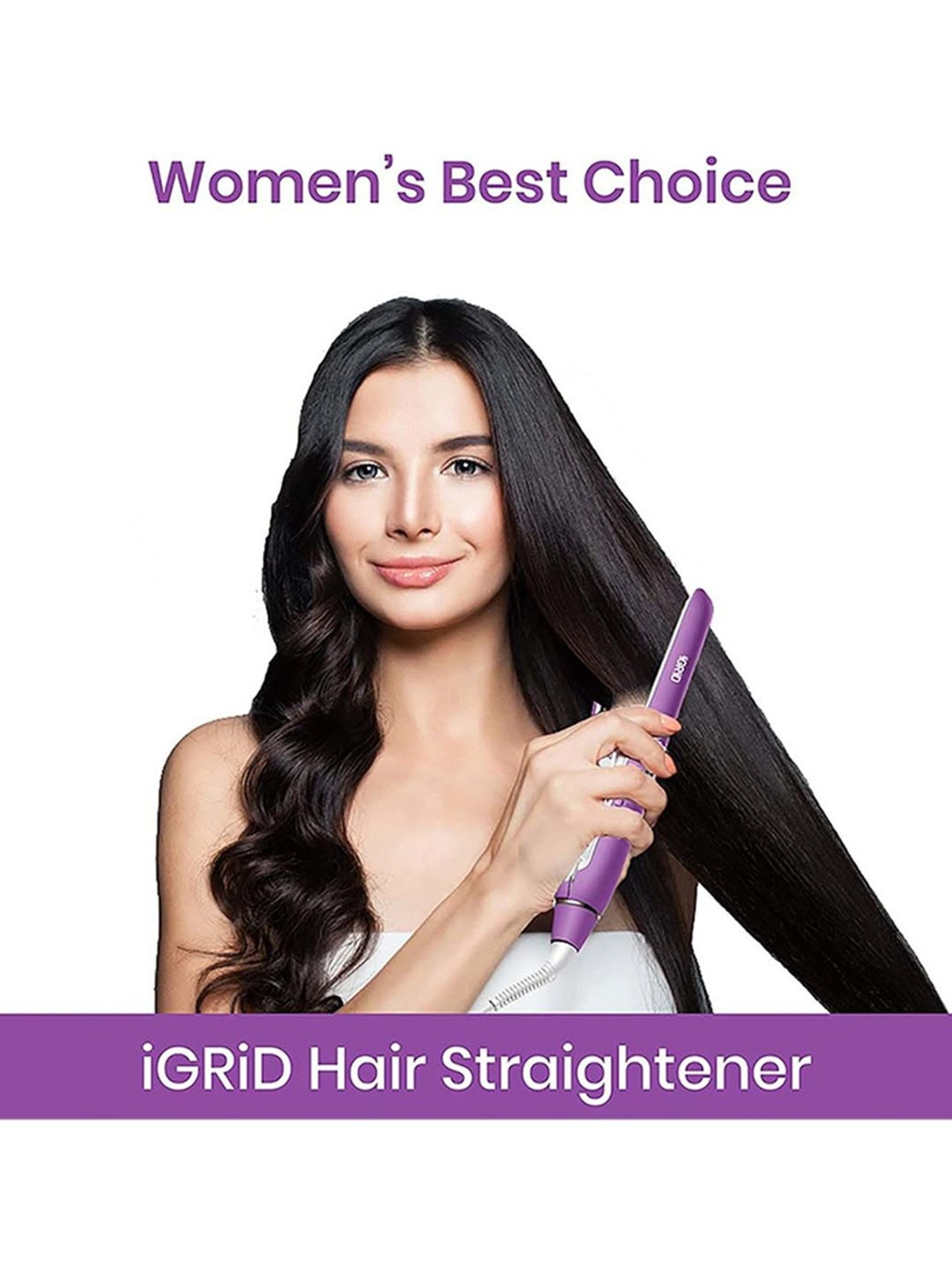 Gorgio Professional HS7800 Steam Hair Straightener (Black)