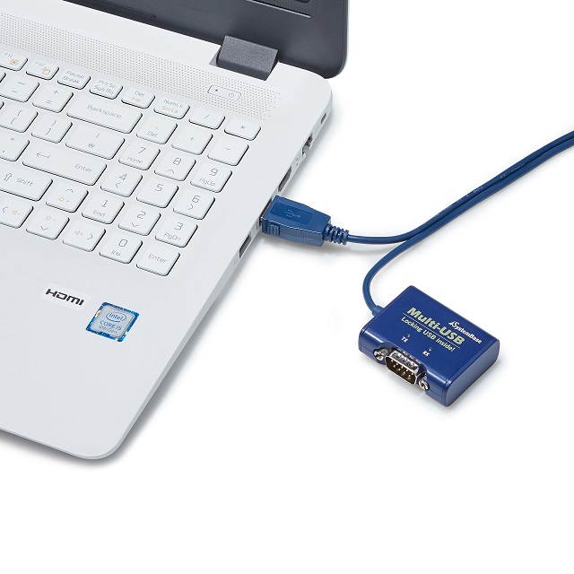 SystemBase - Made In Korea - 1Port USB 2.0 to RS232 Serial adapter Cable (USB to RS232 Converter), DB9 Male Connector, 1.96ft USB Cable lock (Multi-1/USB RS232)