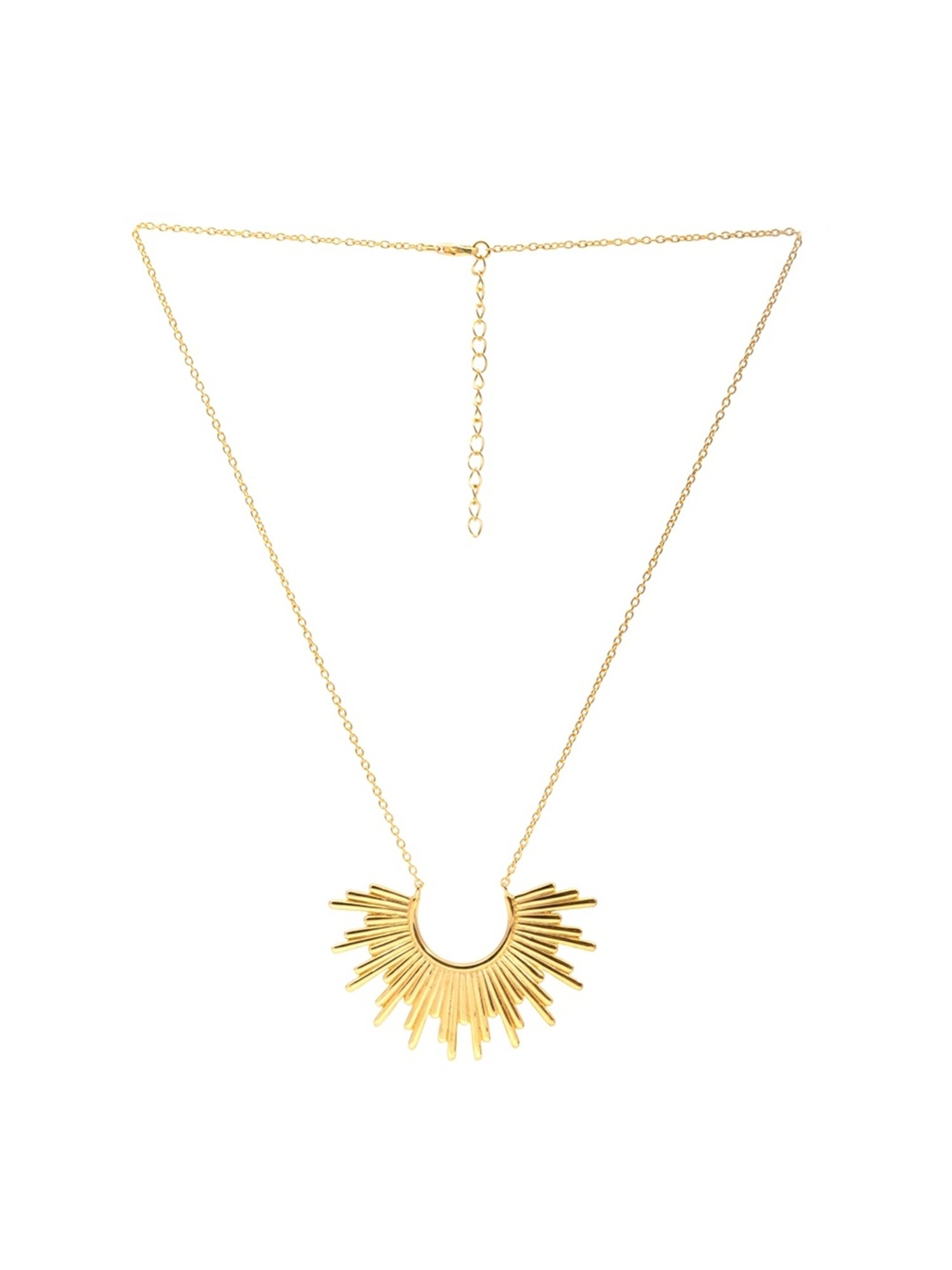 Palmonas Golden Ray Of Hope Vermeil Necklace for Women