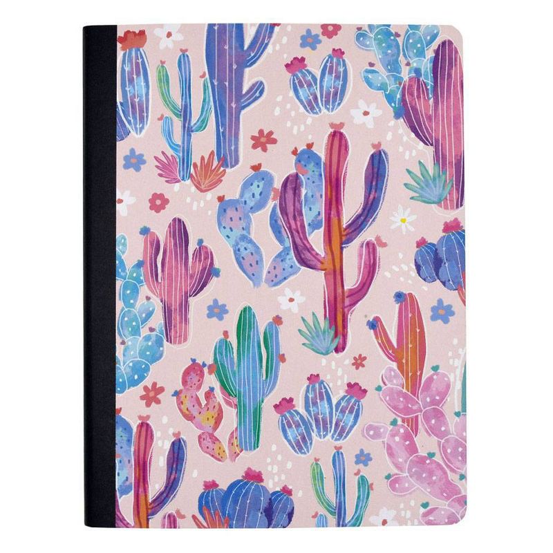 Cactus College Ruled Composition Notebook Dark Pink - Greenroom