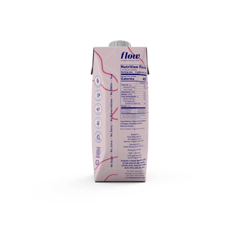 Flow Watermelon Collagen Infused Water - 16.9 fl oz Bottle