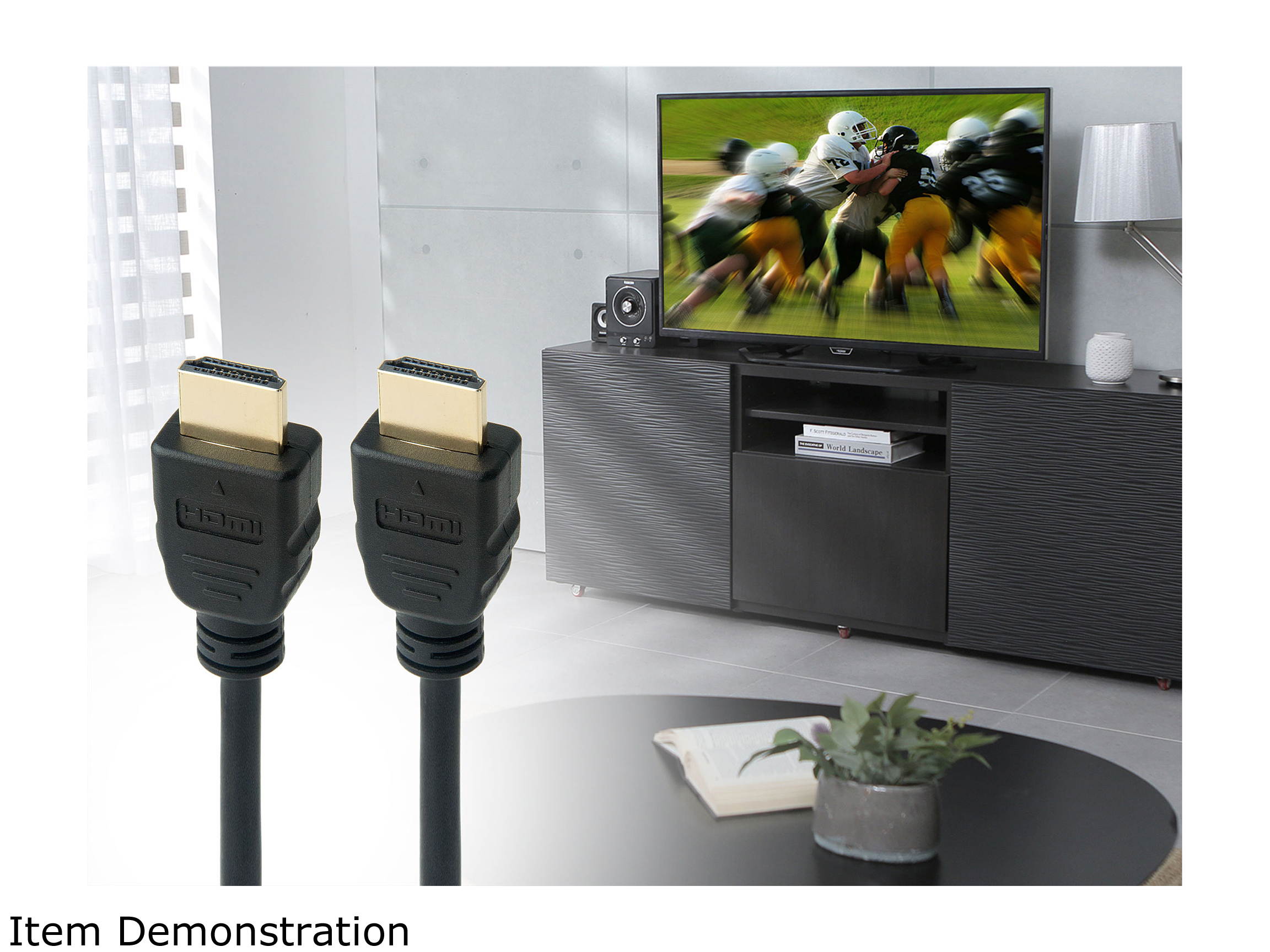 Omni Gear HD-3-21 3 ft. 8K HDMI Cable Ultra HD High Speed 48Gbps HDMI 2.1 Cable 8K 60Hz 4K 120Hz