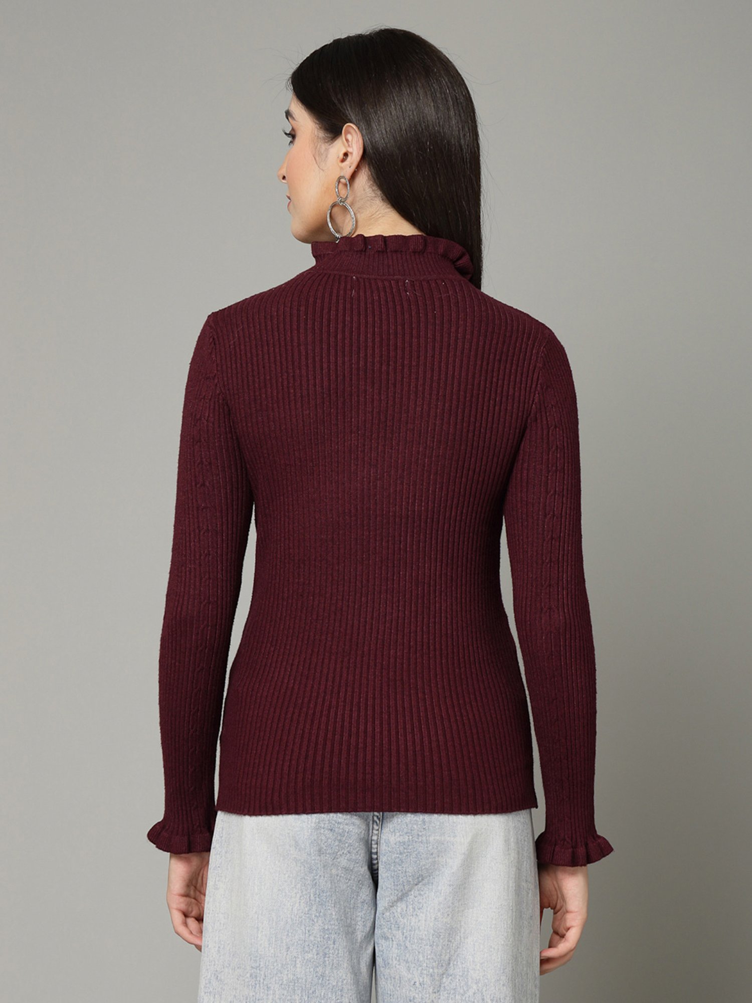Mafadeny Wine Regular Fit Pullover