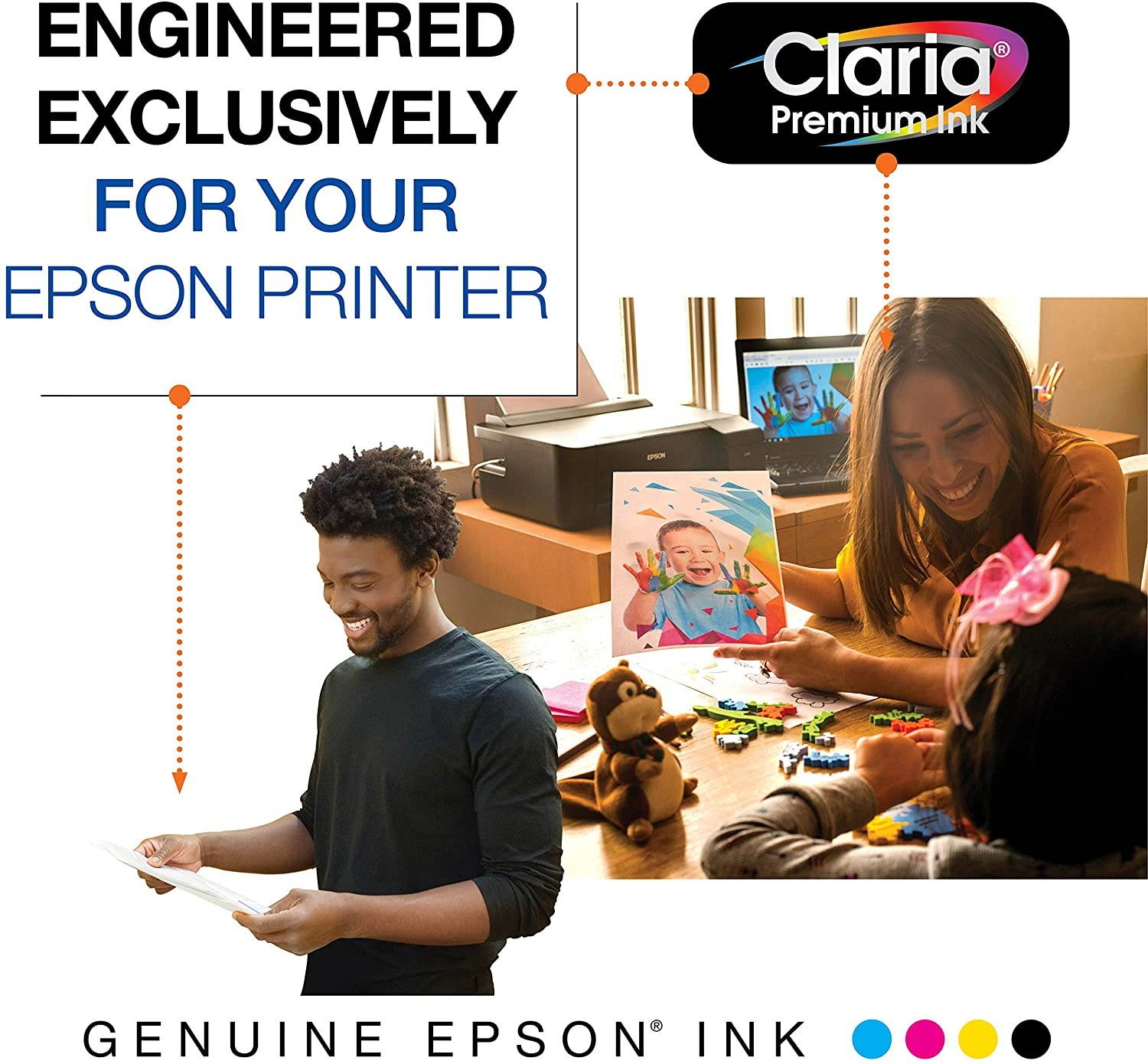 EPSON T202 Claria Ink Standard Capacity Black & Color Cartridge Combo Pack (T202120-BCS) for Select Epson Expression and Workforce Printers