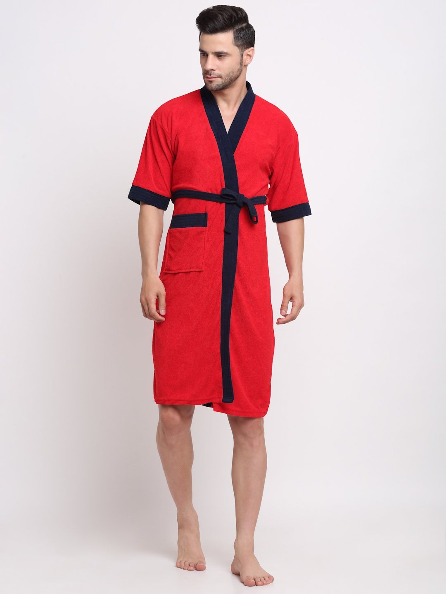 Trident Comfort Living Grey Cotton 380 GSM Bathrobe