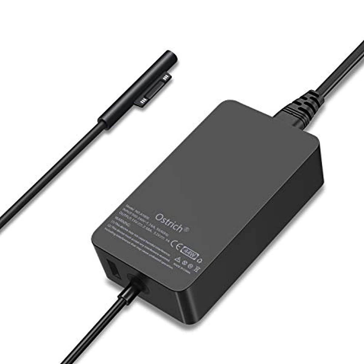 Surface Pro Charger, Surface Book Charger 44W 15V 2.58A Power Supply Compatible Microsoft Surface Pro 6 Pro 5 Pro 4 Pro 3 Surface Laptop 1/2 Surface Go with Travel Case