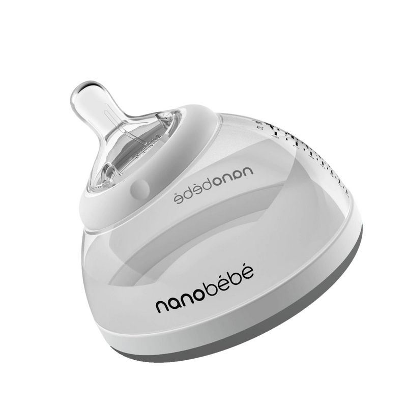 Nanobebe Stage 2 Transition Baby Bottle 8oz - Gray