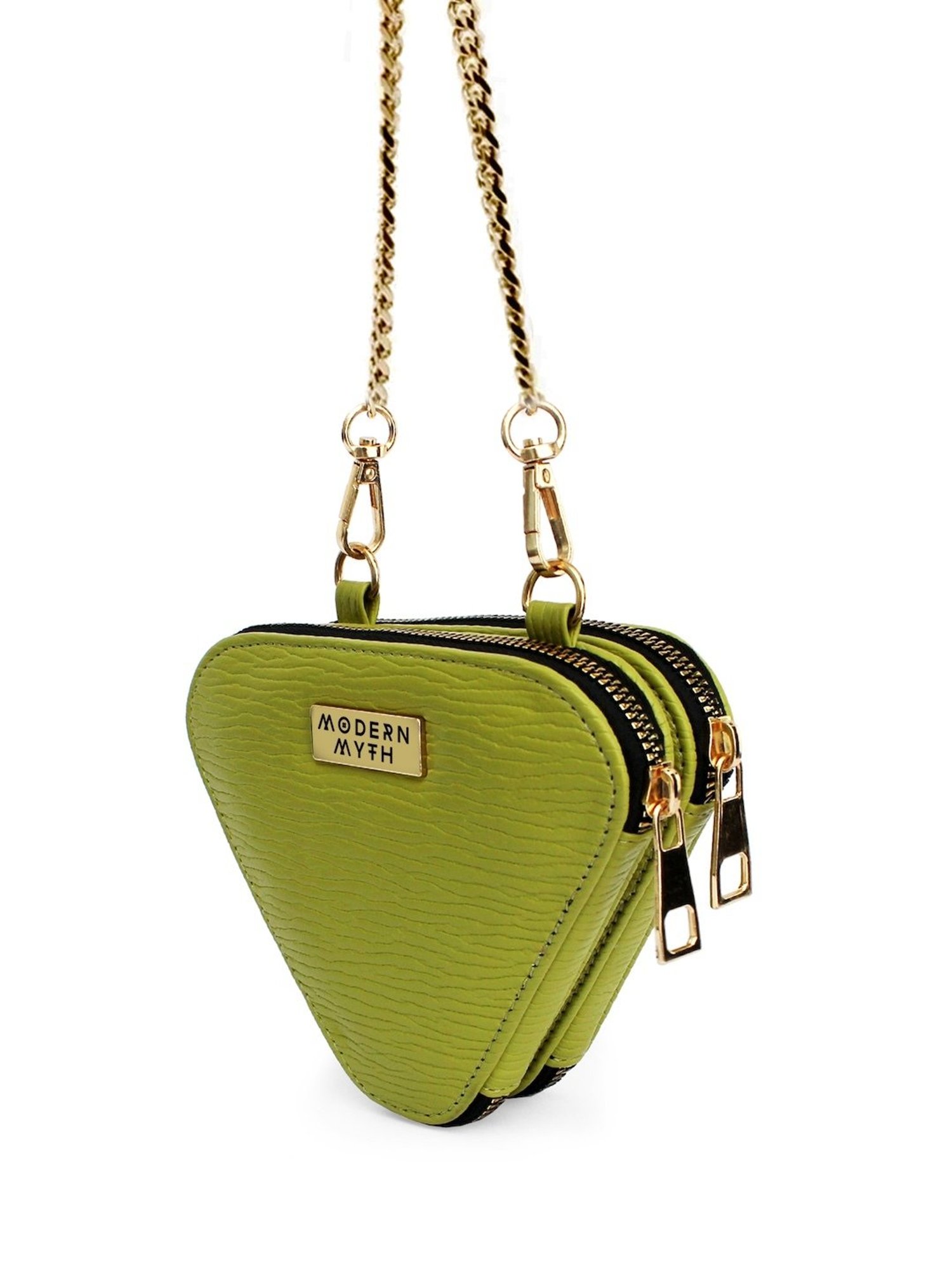 Modern Myth Trio Light Olive Textured Small Mini Cross Body Bag