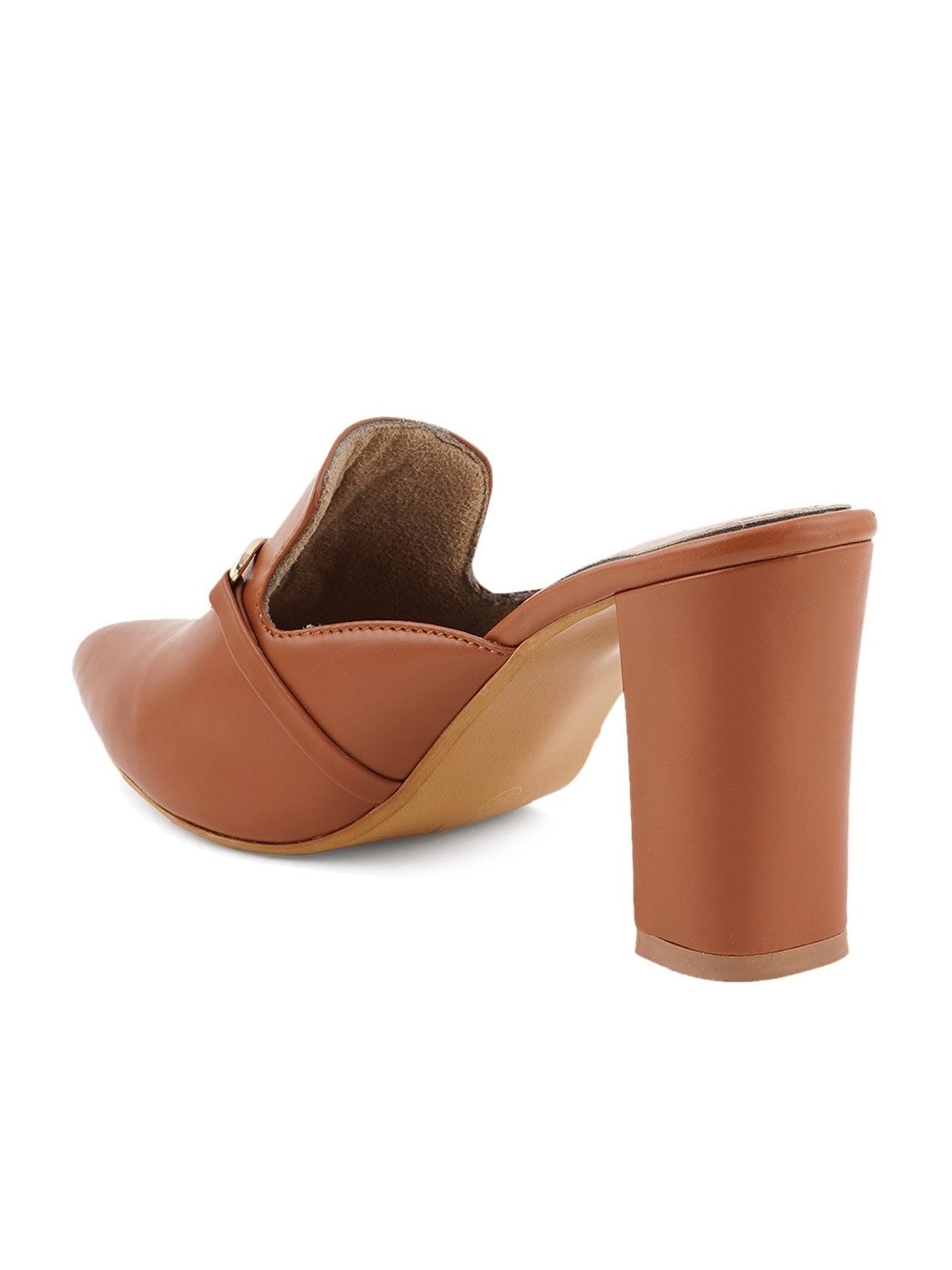 Elle Women's Tan Mule Shoes