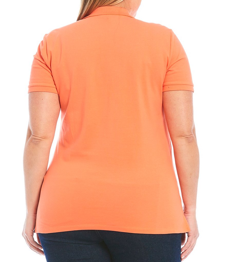 Lauren Ralph Lauren Plus Size Polo Neck Short Sleeve Pique Polo Shirt