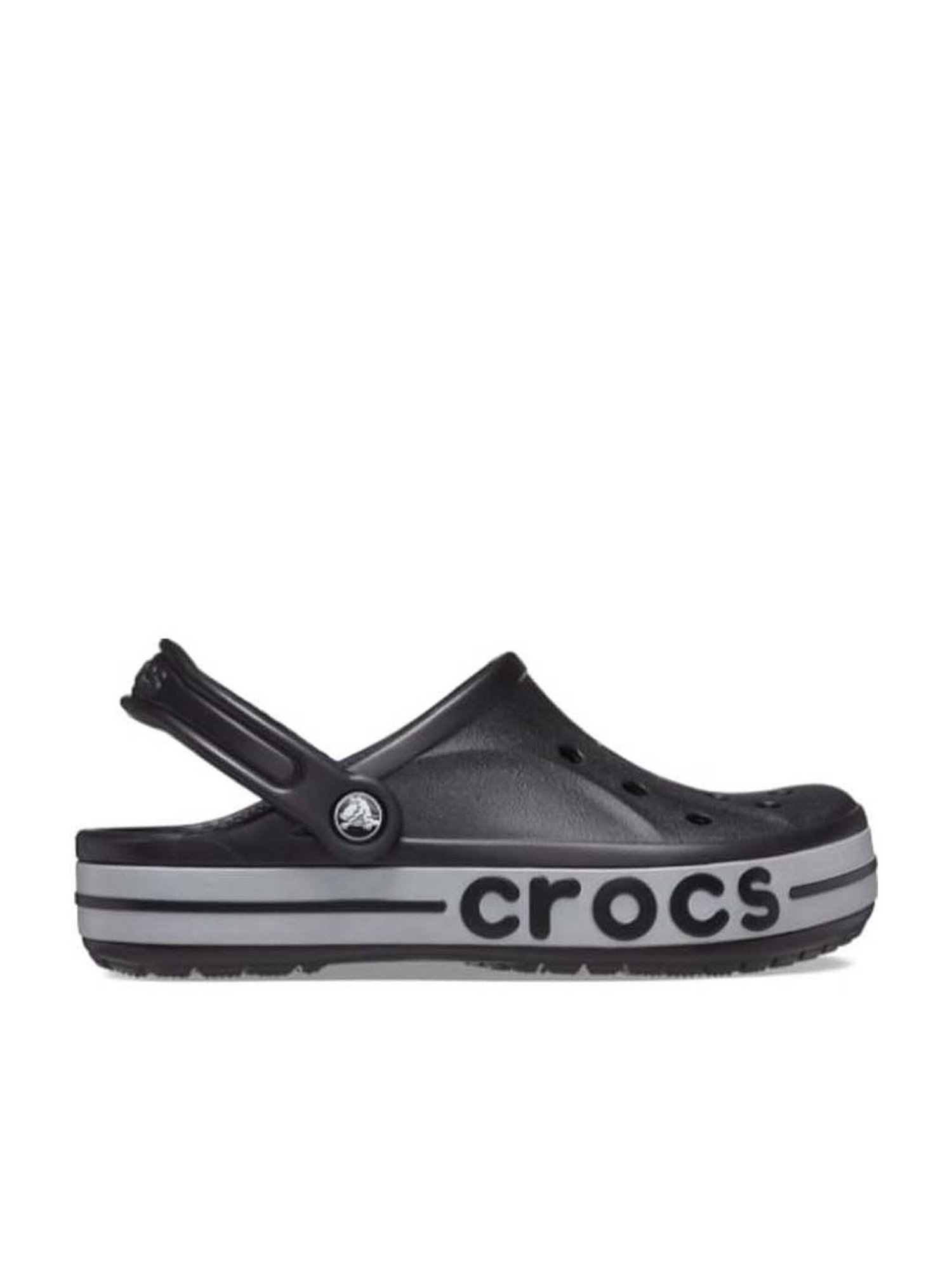 Crocs Men's Bayaband Black Back Strap Clogs